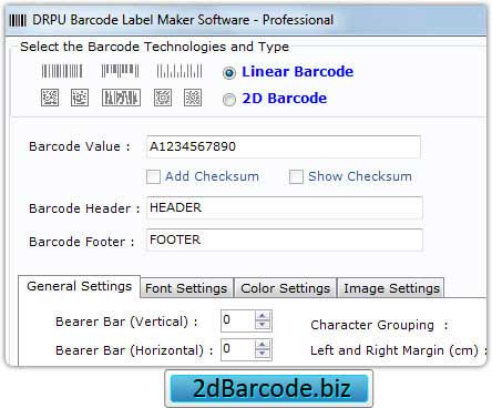2D Barcode Maker software
