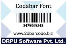 Codabar Font