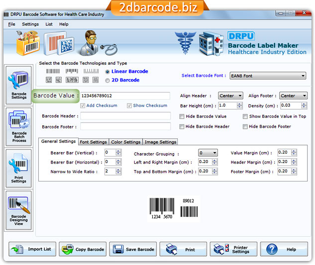 Barcode Maker Software for Healthcare Industry