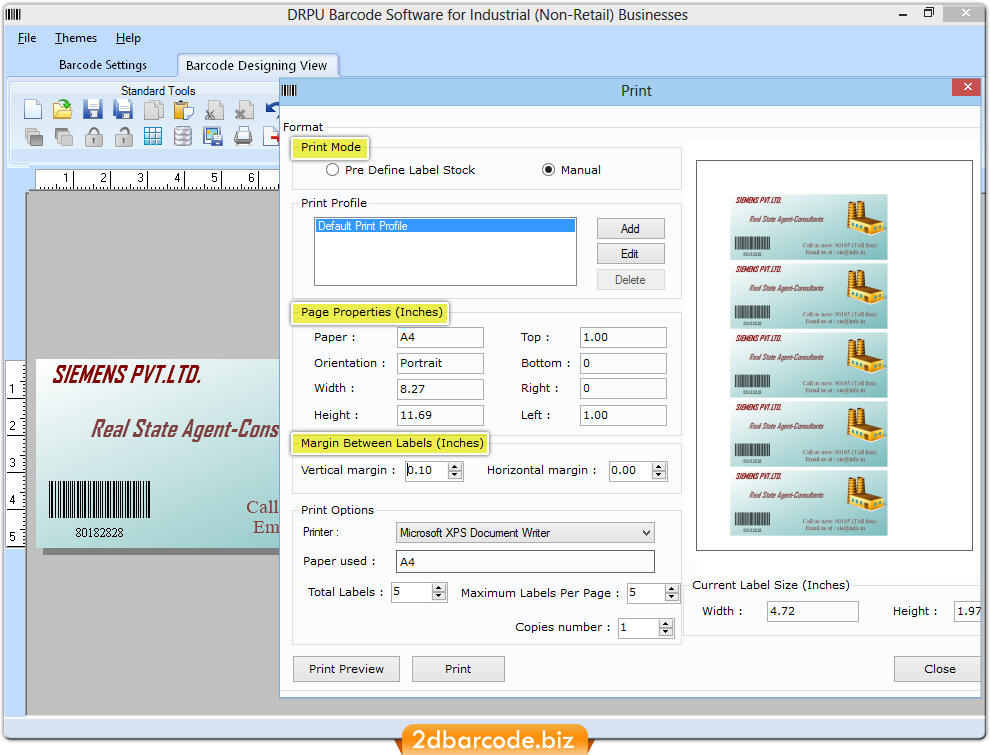 Print Barcode Labels Print Barcode Labels