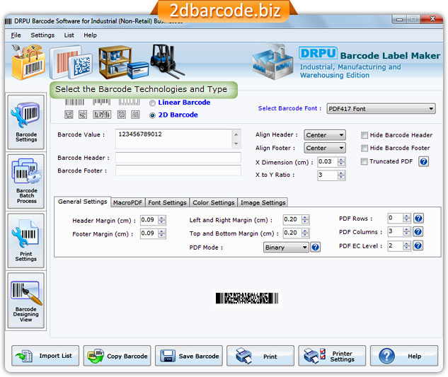 Barcode Maker Software for Manufacturing Industry