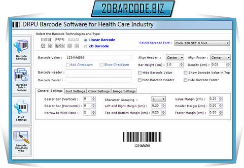 Barcode Maker Software for Pharmacy screenshot