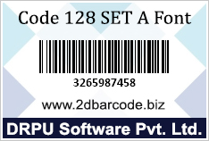 Code-128 Set A Font