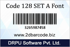 Code-128 Set A Font