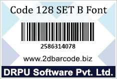 Code-128 Set B Font