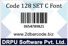 Code-128 Set C Font