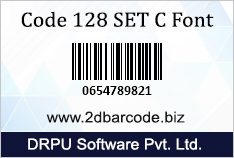Code-128 Set C Font