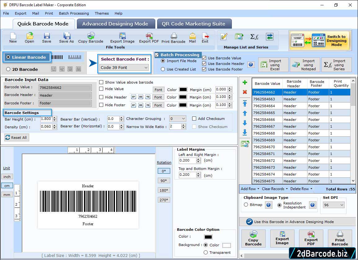 Design Barcode