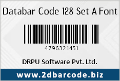 Databar Code 128 Set A Font