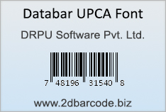 Databar UPCA Font