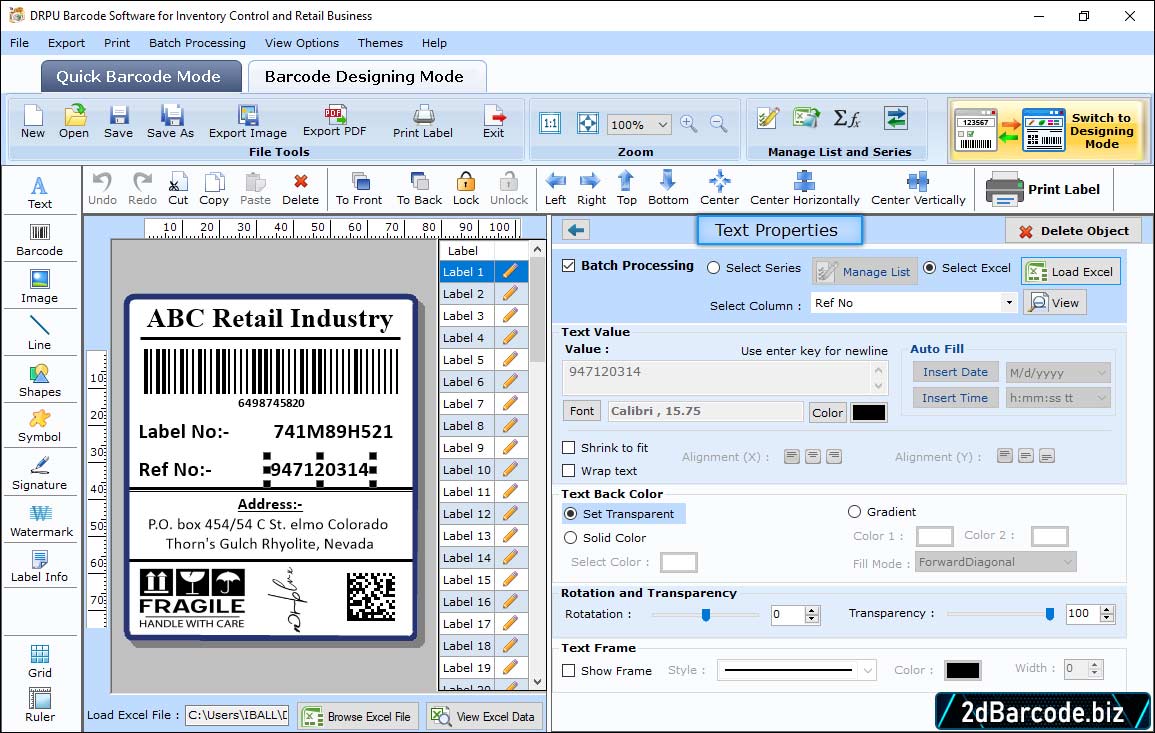 Barcode Maker Software for Inventory Control