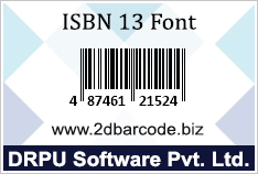 ISBN 13 Font