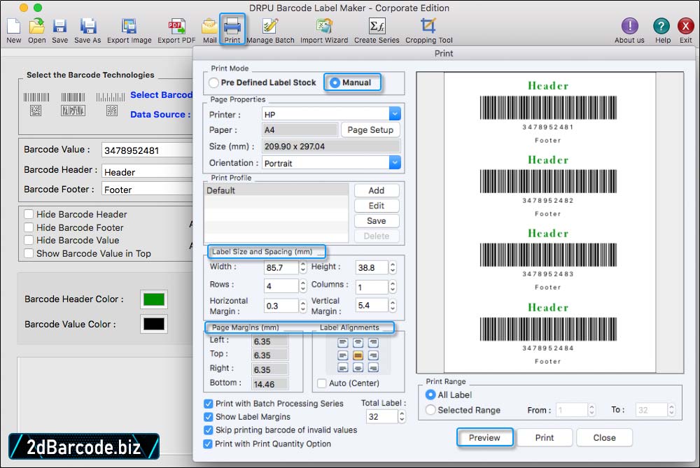 Print Settings