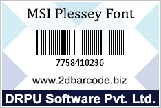 Msi Plessey Font