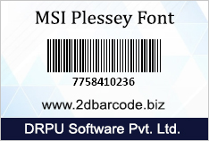 Msi Plessey Font