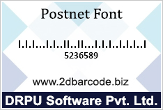 Postnet Font