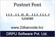 Postnet Font