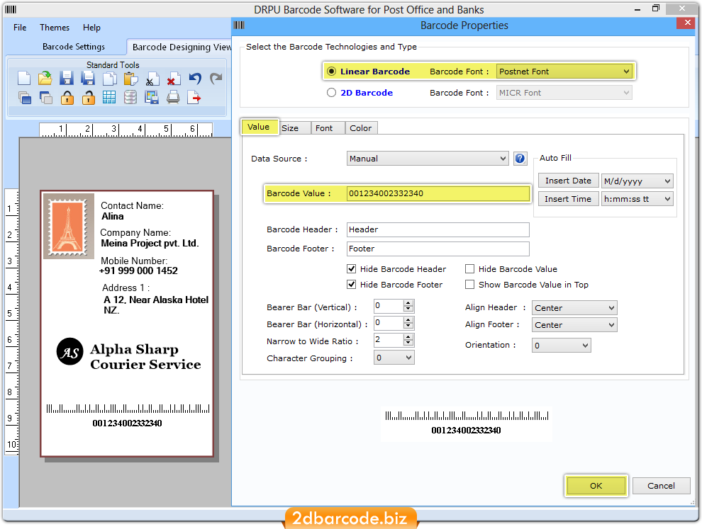 Barcode Properties Barcode Properties