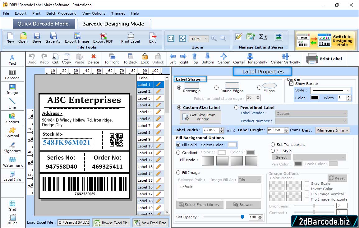 Barcode Maker Software - Professional Edition
