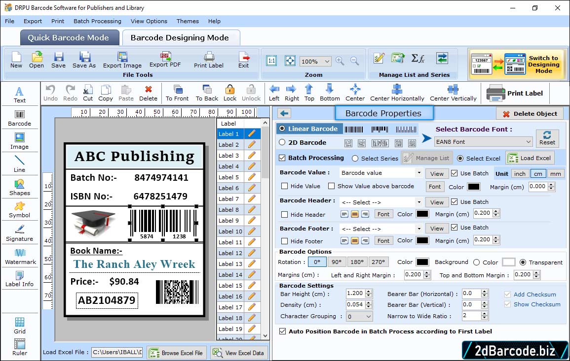 Barcode Properties